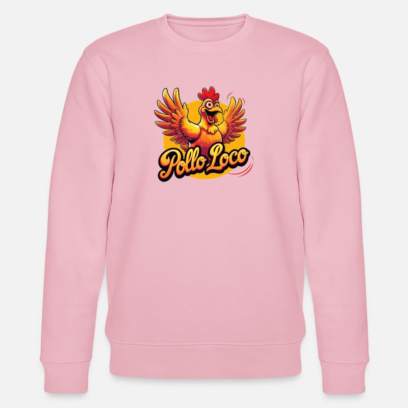 Pollo Loco - Stanley/Stella Unisex Bio-Sweatshirt CHANGER  - Hellrosa