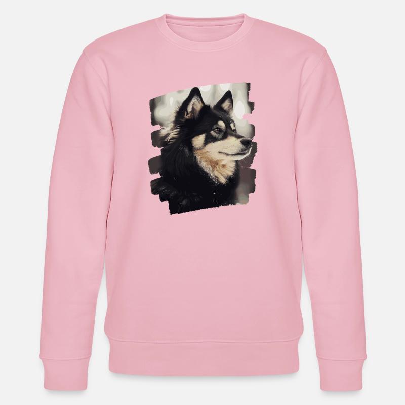 Finnischer Lapphund - Stanley/Stella Unisex Bio-Sweatshirt CHANGER  - Hellrosa