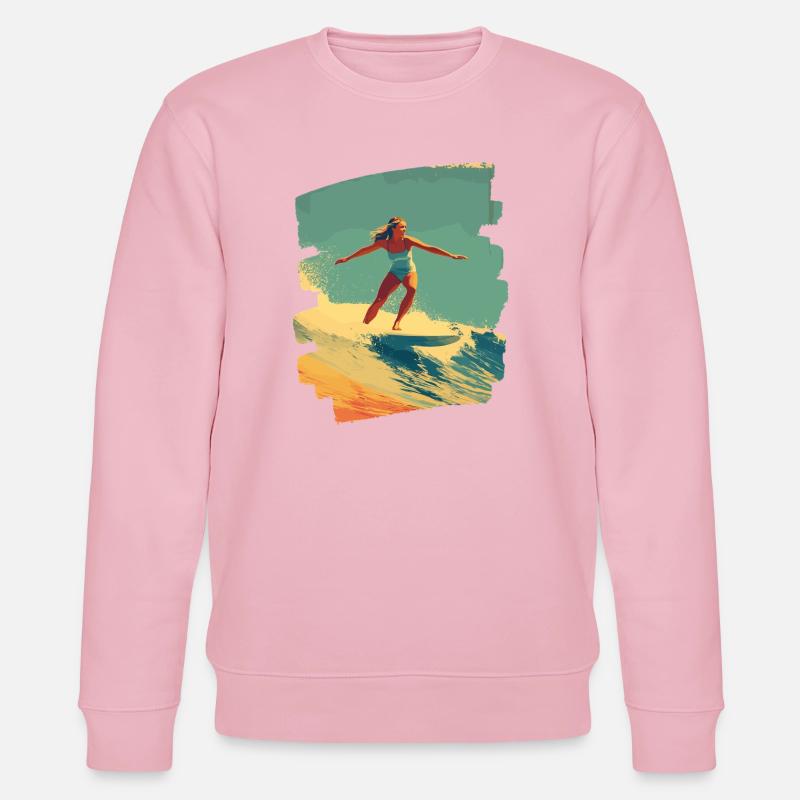 Surfer - Stanley/Stella Unisex Bio-Sweatshirt CHANGER  - Hellrosa