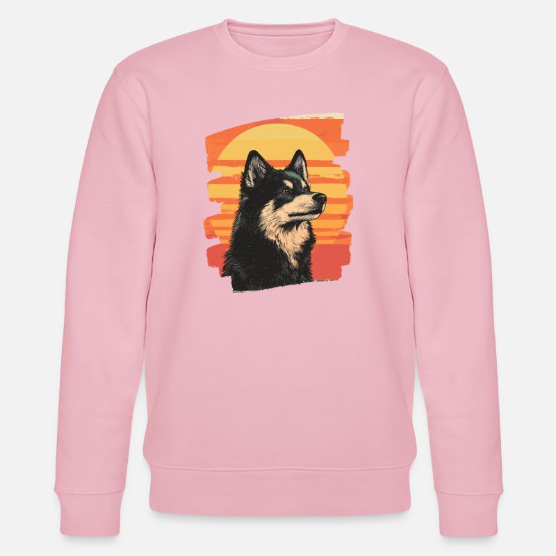 Finnischer Lapphund - Stanley/Stella Unisex Bio-Sweatshirt CHANGER  - Hellrosa