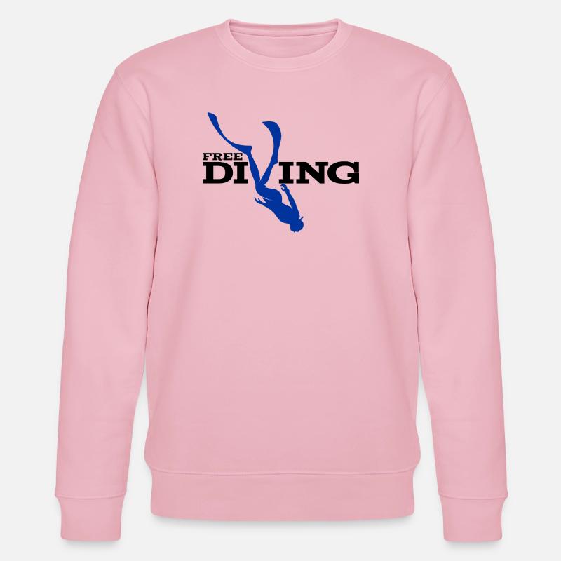 AquaDive Silhouette - Stanley/Stella Unisex Bio-Sweatshirt CHANGER  - Hellrosa