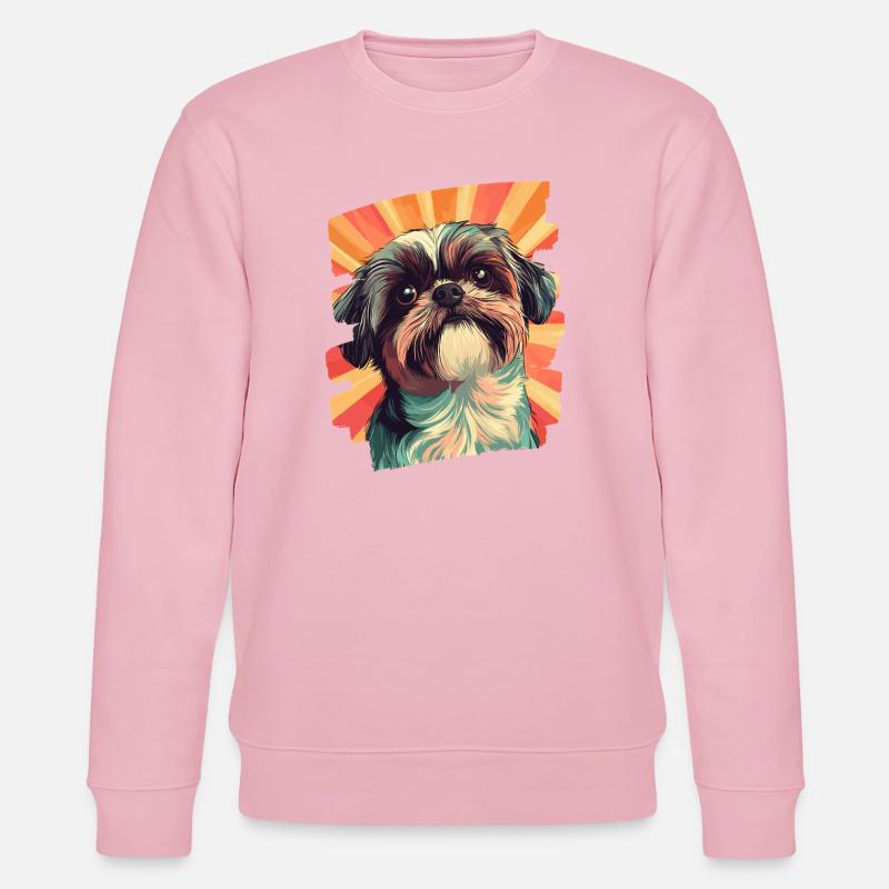 Shih Tzu - Stanley/Stella Unisex Bio-Sweatshirt CHANGER  - Hellrosa