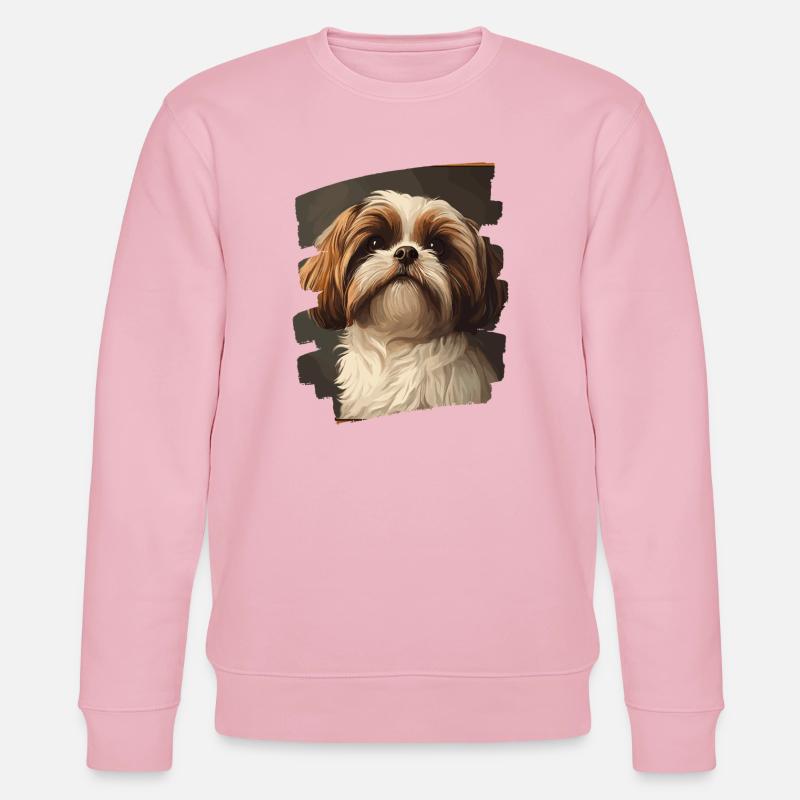 Shih Tzu - Sweat bio CHANGER Stanley/Stella Unisexe - rose pâle