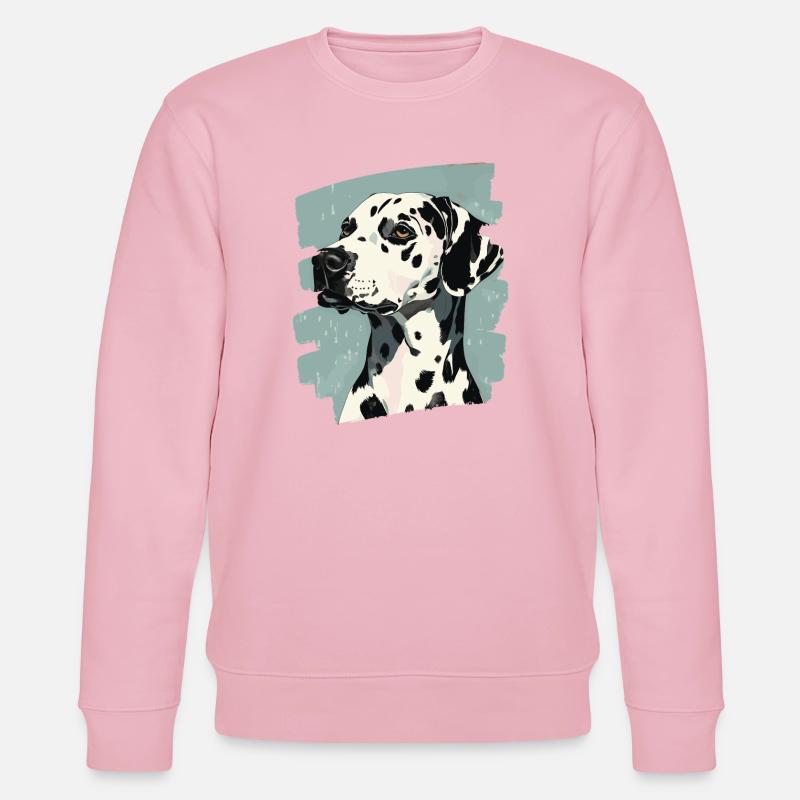Dalmatiner - Stanley/Stella Unisex Bio-Sweatshirt CHANGER  - Hellrosa
