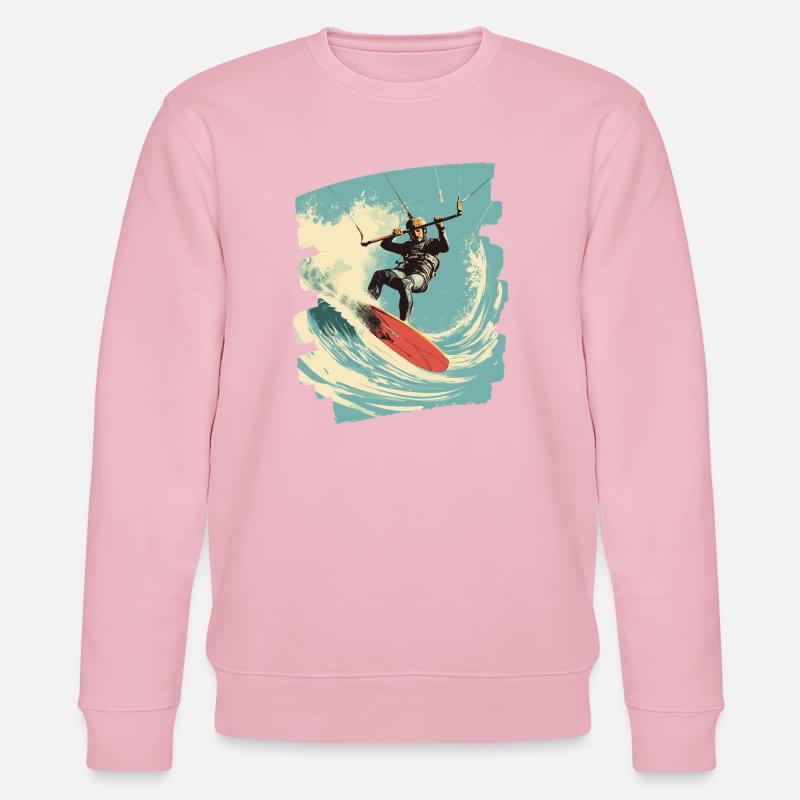 Kitesurfer - Stanley/Stella Unisex Bio-Sweatshirt CHANGER  - Hellrosa