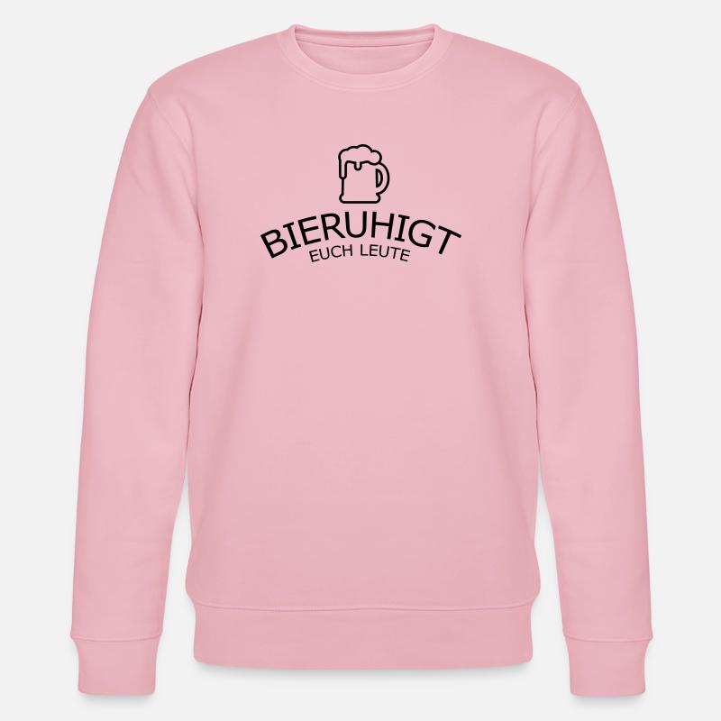 Bieruhigt euch Leute - Stanley/Stella Unisex Bio-Sweatshirt CHANGER  - Hellrosa