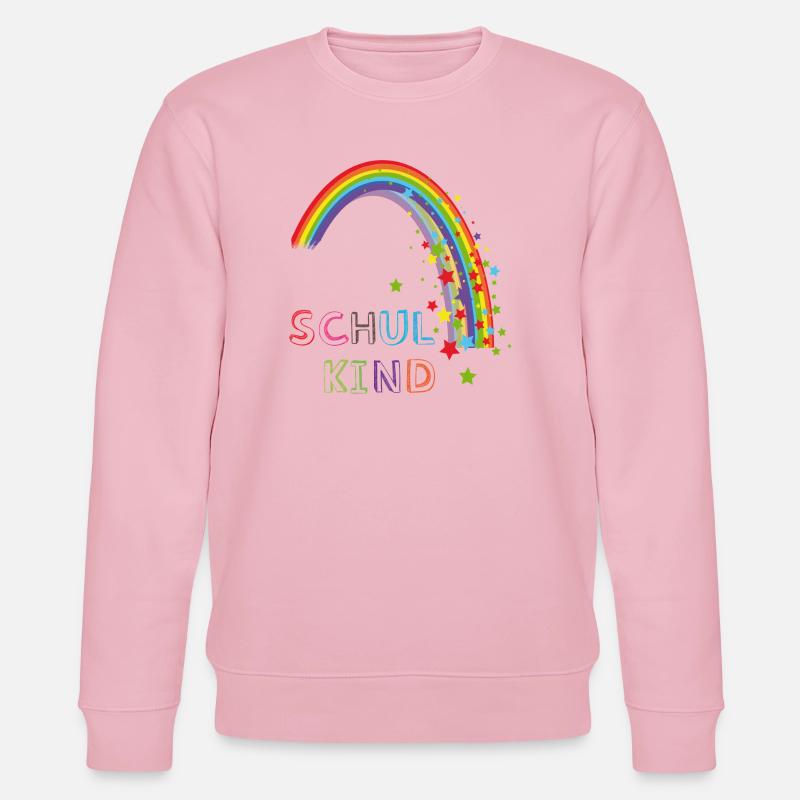 Schulkind Regenbogen - Stanley/Stella Unisex Bio-Sweatshirt CHANGER  - Hellrosa