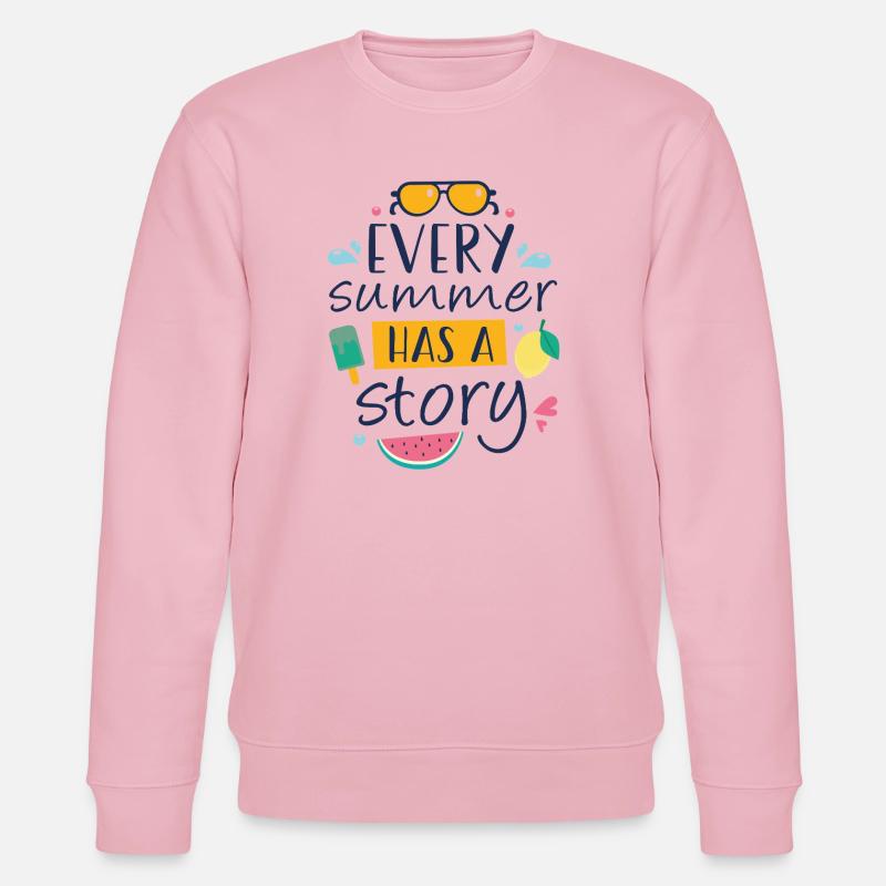 Chaque été a une histoire - Sweat bio CHANGER Stanley/Stella Unisexe - rose pâle