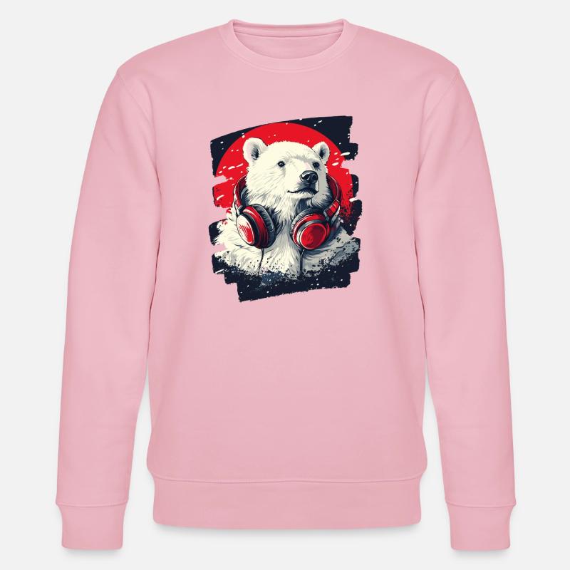 Eisbär - Stanley/Stella Unisex Bio-Sweatshirt CHANGER  - Hellrosa