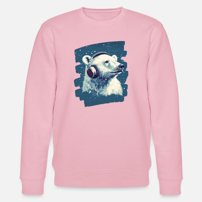 Eisbär - Stanley/Stella Unisex Bio-Sweatshirt CHANGER  - Hellrosa