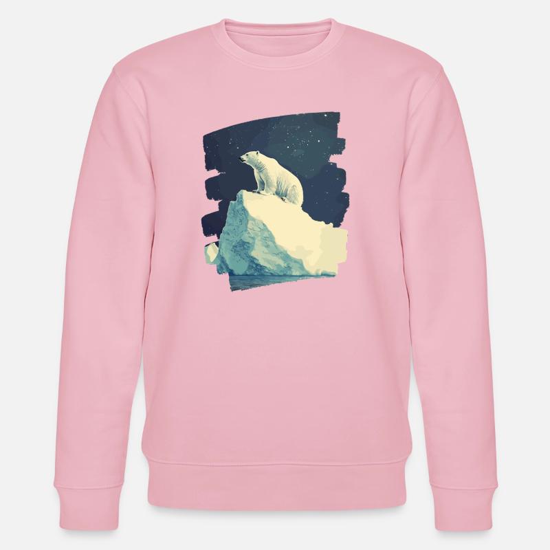 Eisbär - Stanley/Stella Unisex Bio-Sweatshirt CHANGER  - Hellrosa