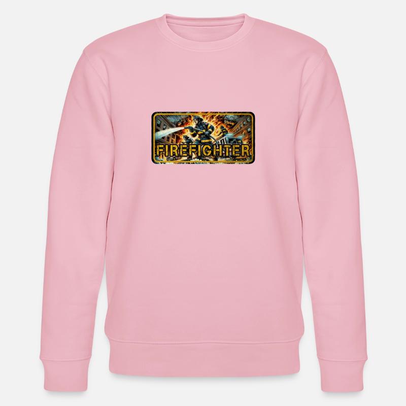 Conception des pompiers - Sweat bio CHANGER Stanley/Stella Unisexe - rose pâle