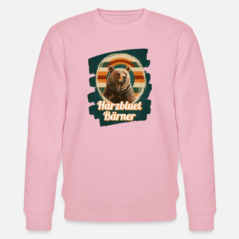 Härzbluetbärner Bärner Berner Härzbluetberner - Stanley/Stella Unisex Bio-Sweatshirt CHANGER  - Hellrosa