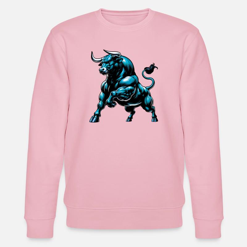 Stier - Stanley/Stella Unisex Bio-Sweatshirt CHANGER  - Hellrosa