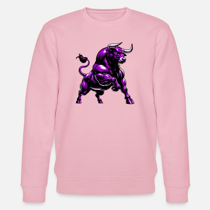 Stier - Stanley/Stella Unisex Bio-Sweatshirt CHANGER  - Hellrosa