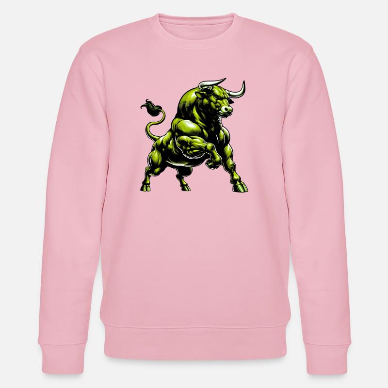 Stier - Stanley/Stella Unisex Bio-Sweatshirt CHANGER  - Hellrosa