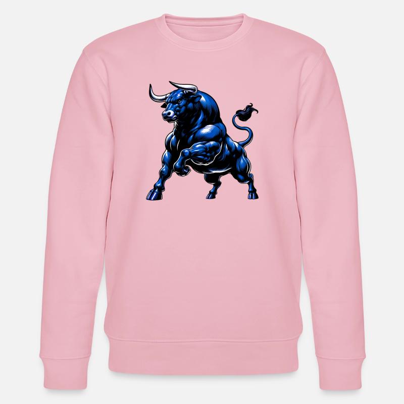 Taureau - Sweat bio CHANGER Stanley/Stella Unisexe - rose pâle