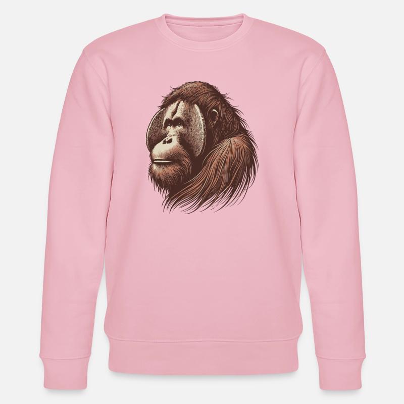 Orang-outan - Sweat bio CHANGER Stanley/Stella Unisexe - rose pâle