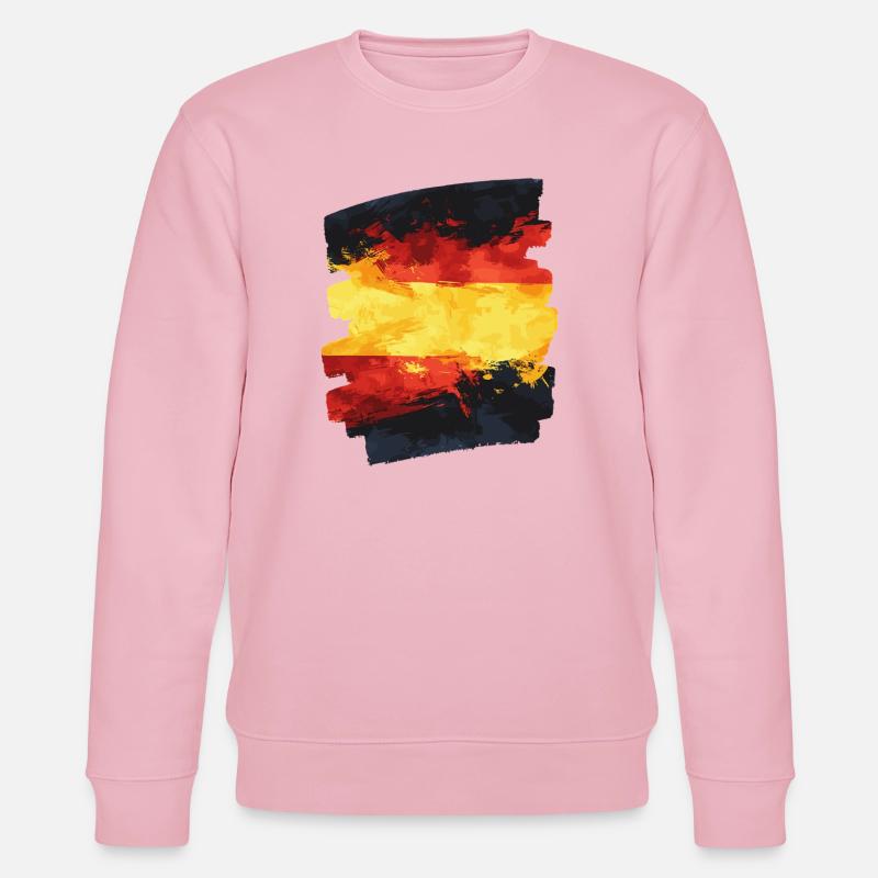 Drapeau espagnol Espagne - Sweat bio CHANGER Stanley/Stella Unisexe - rose pâle
