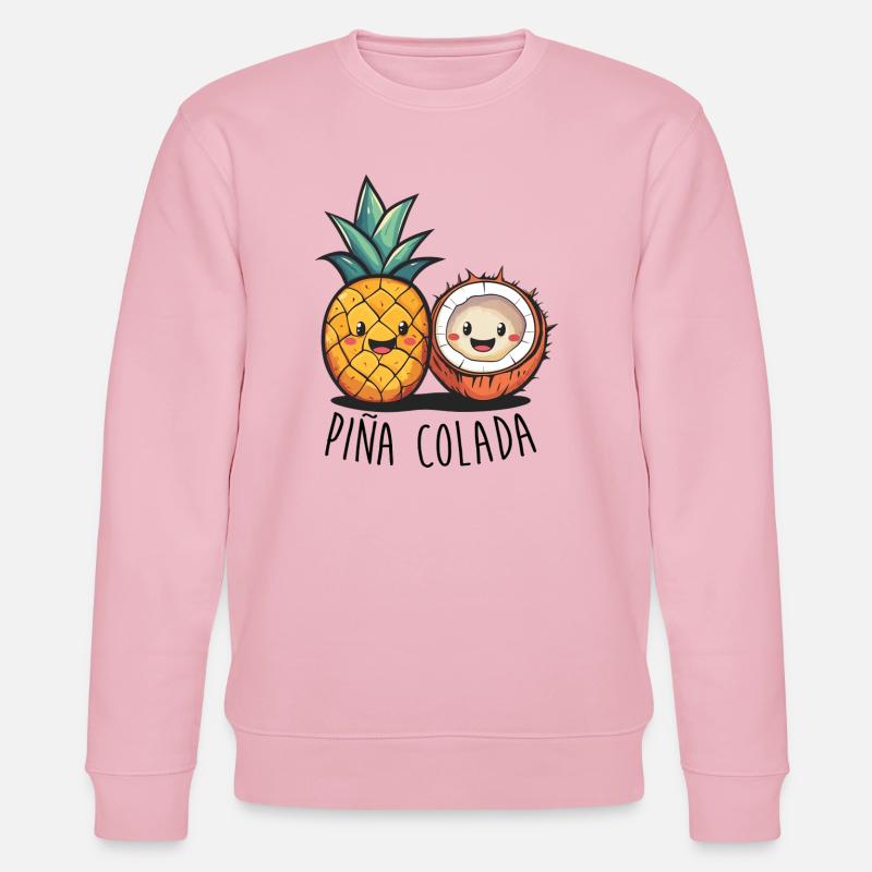 Pina Colada Freunde - Stanley/Stella Unisex Bio-Sweatshirt CHANGER  - Hellrosa