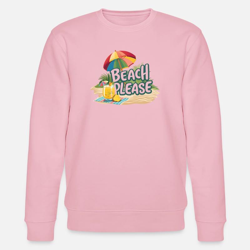 Sommer - Strand bitte - Stanley/Stella Unisex Bio-Sweatshirt CHANGER  - Hellrosa