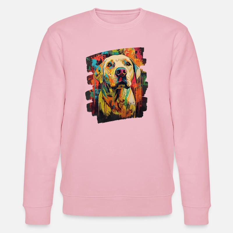 Labrador - Stanley/Stella Unisex Bio-Sweatshirt CHANGER  - Hellrosa