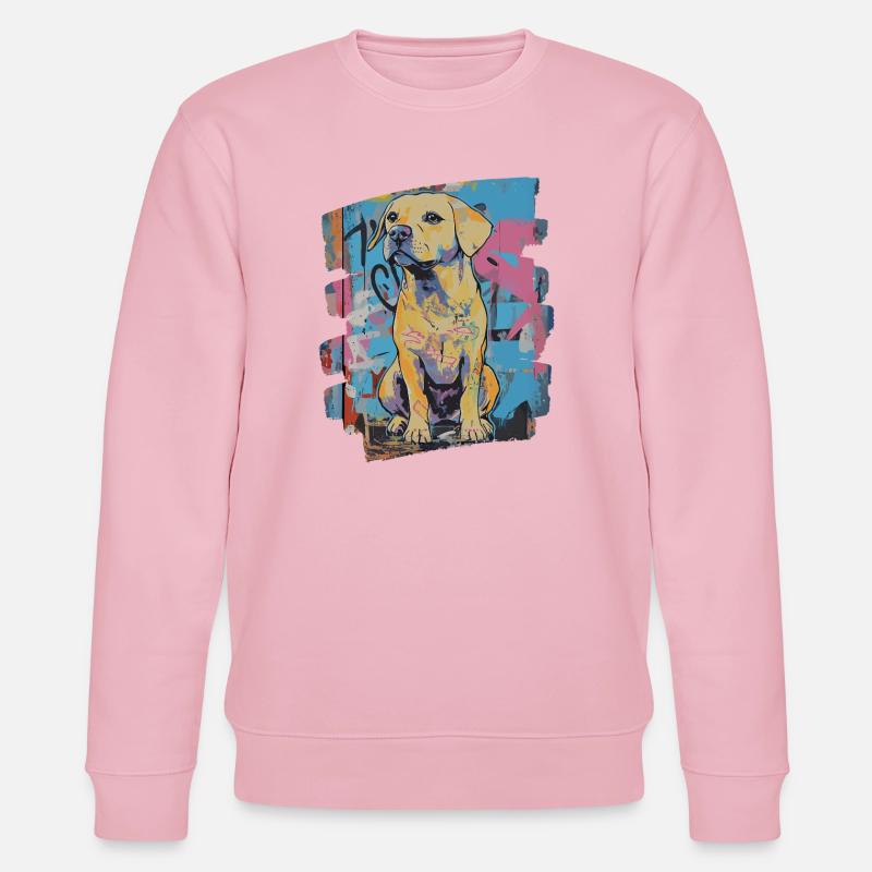 Labrador - Stanley/Stella Unisex Bio-Sweatshirt CHANGER  - Hellrosa