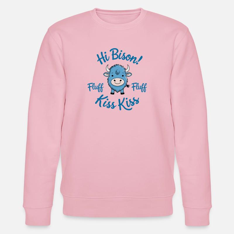 Hi Bison Fluff Fluff - Stanley/Stella Unisex Bio-Sweatshirt CHANGER  - Hellrosa