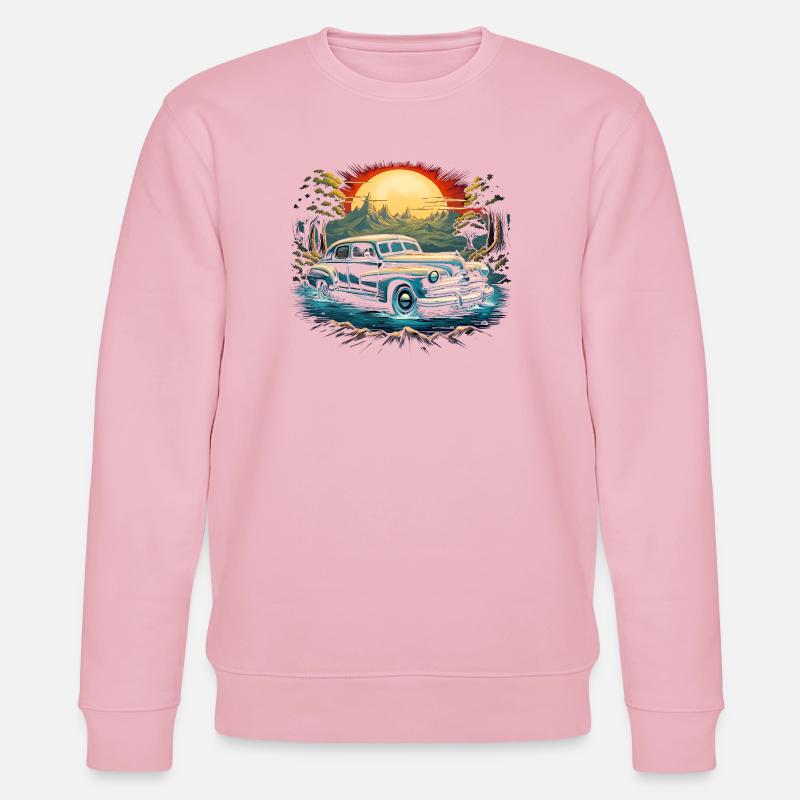 Retro Auto 04 - Stanley/Stella Unisex Bio-Sweatshirt CHANGER  - Hellrosa