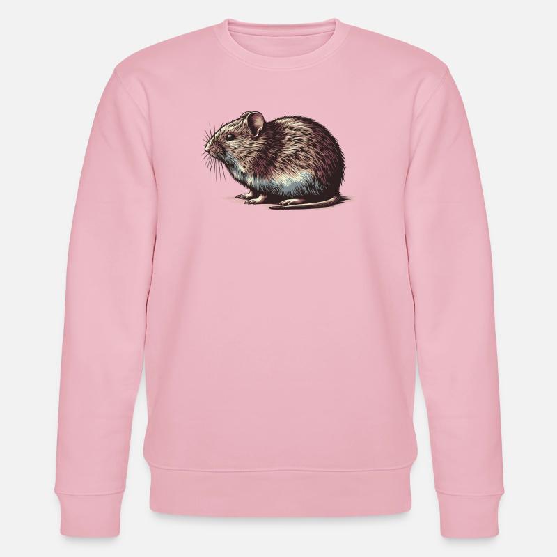 Campagnol - Sweat bio CHANGER Stanley/Stella Unisexe - rose pâle