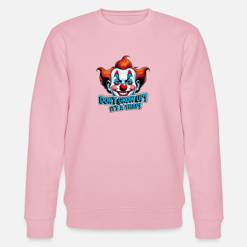 Don't Grow Up - Stanley/Stella Unisex Bio-Sweatshirt CHANGER  - Hellrosa