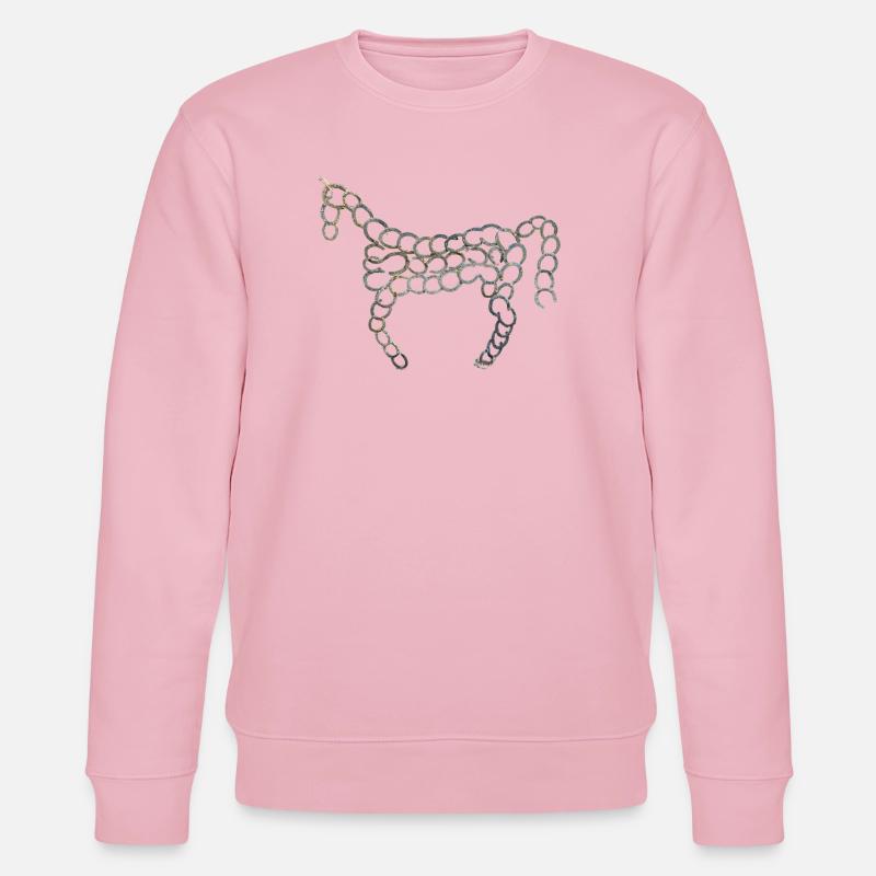 Cheval de fer - Sweat bio CHANGER Stanley/Stella Unisexe - rose pâle