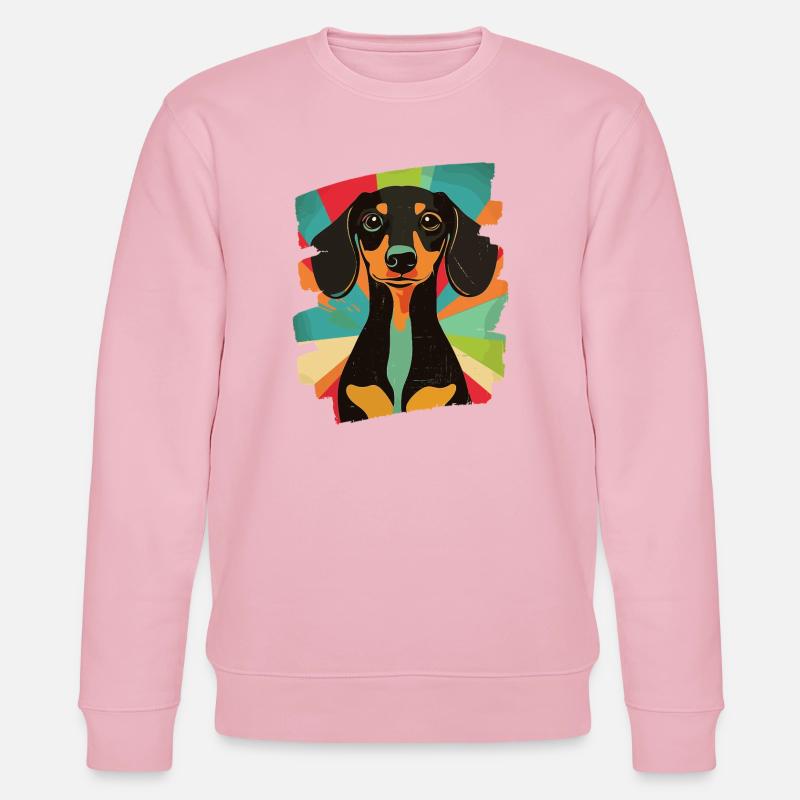 Teckel Dackel - Sweat bio CHANGER Stanley/Stella Unisexe - rose pâle
