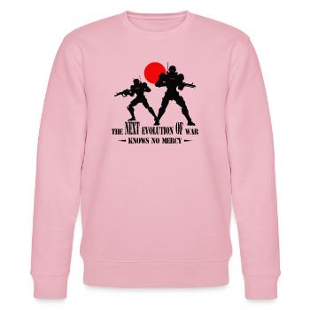 Ai Kampfroboter - Stanley/Stella Unisex Bio-Sweatshirt CHANGER  - Hellrosa - Vorne - Jaron (178cm) & Liana (172cm)