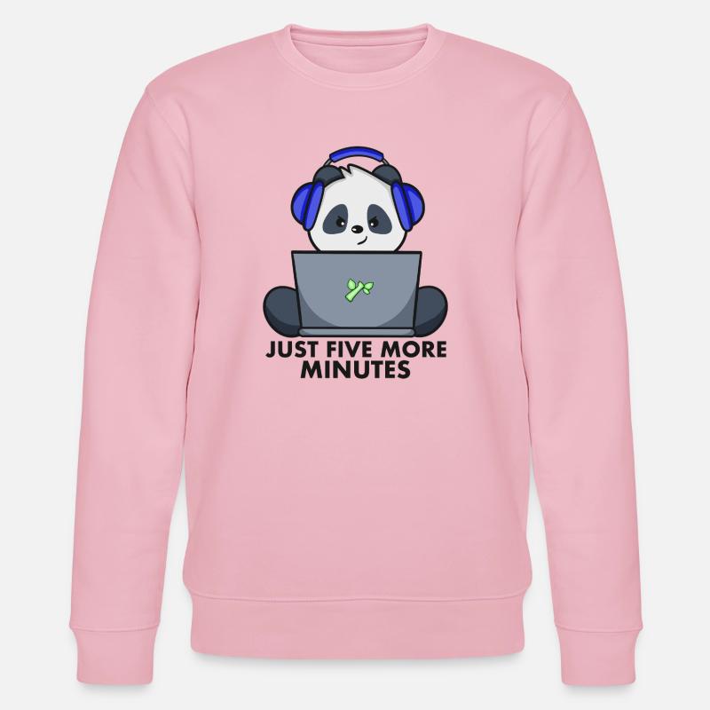 Gaming Panda - Stanley/Stella Unisex Bio-Sweatshirt CHANGER  - Hellrosa