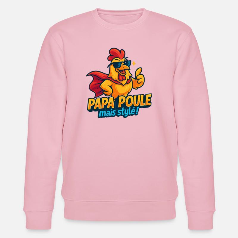 Chicken Style Mode Chic - Stanley/Stella Unisex Bio-Sweatshirt CHANGER  - Hellrosa