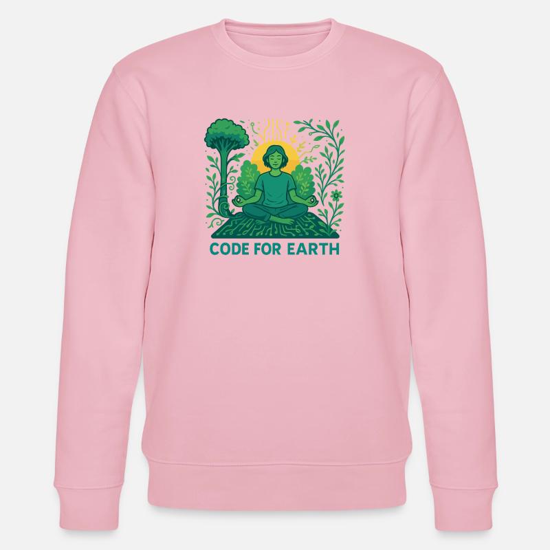 Code for Earth - Stanley/Stella CHANGER Unisex Organic Sweatshirt - cotton pink