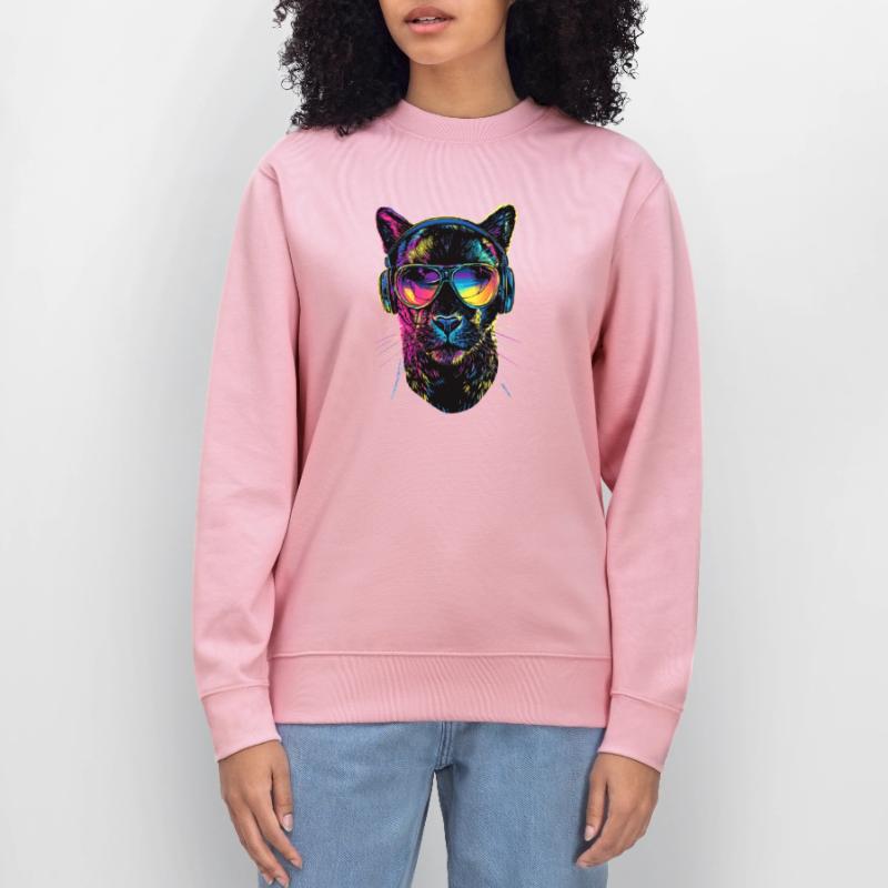 Panther Leopard Raubkatze Süße Großkatze Panter Stanley/Stella Unisex Bio-Sweatshirt CHANGER 
