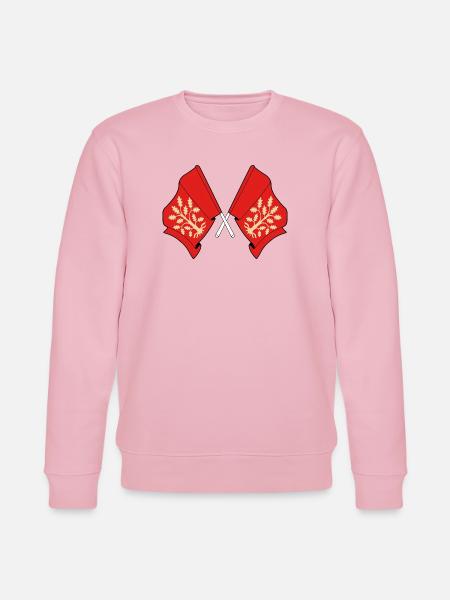 Crossed Flags of Agder Symbolic Design - Stanley/Stella CHANGER Unisex Organic Sweatshirt - cotton pink
