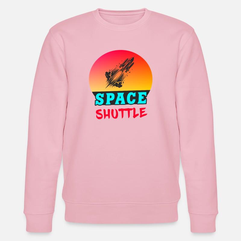 Navette spatiale Sunset Design - Sweat bio CHANGER Stanley/Stella Unisexe - rose pâle