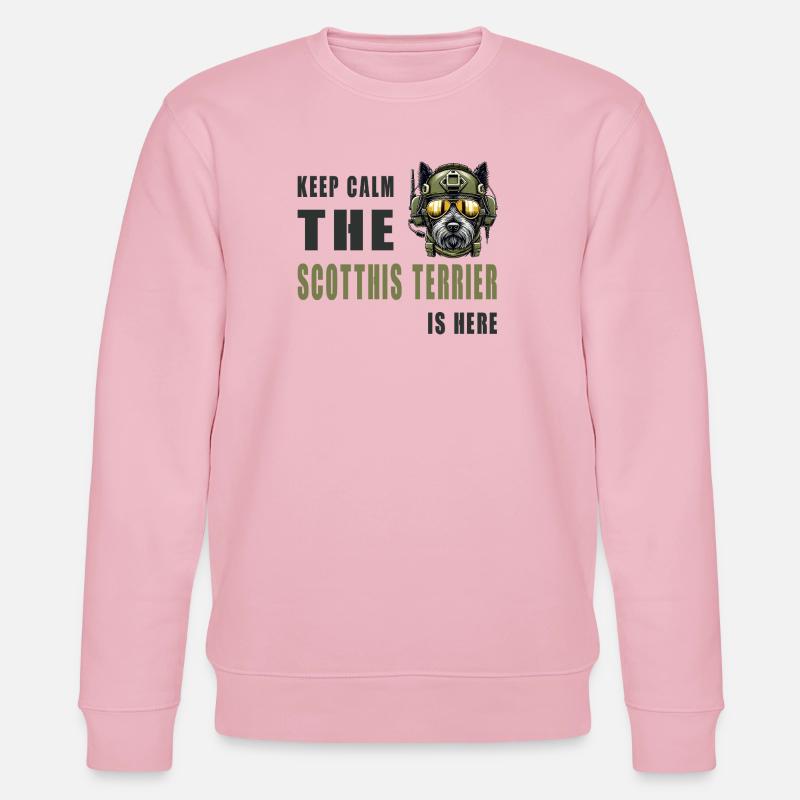 Scottish Terrier Warrior Dog - Stanley/Stella Unisex Bio-Sweatshirt CHANGER  - Hellrosa