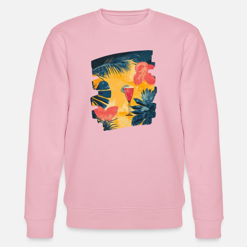 Sommer Cocktail - Stanley/Stella Unisex Bio-Sweatshirt CHANGER  - Hellrosa