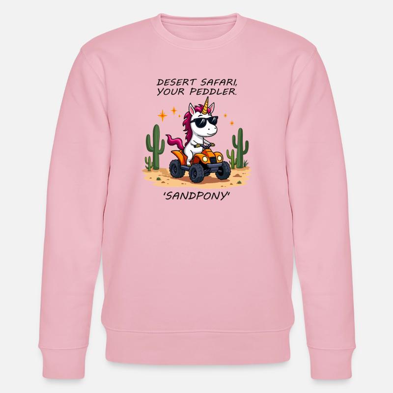 Wüsten-Einhorn - Stanley/Stella Unisex Bio-Sweatshirt CHANGER  - Hellrosa