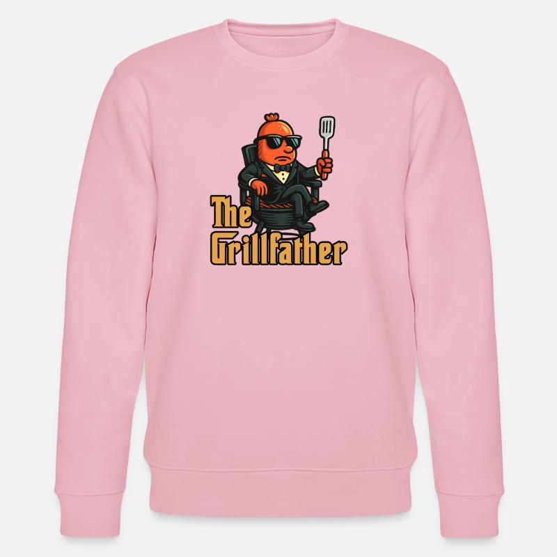 Der Grillvater - Stanley/Stella Unisex Bio-Sweatshirt CHANGER  - Hellrosa