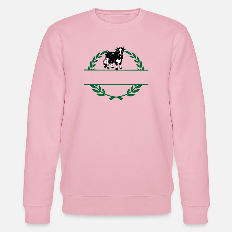 Vache laitière avec son propre nom - Sweat bio CHANGER Stanley/Stella Unisexe - rose pâle