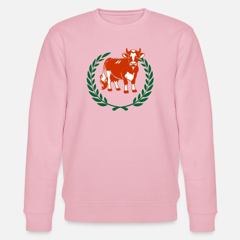 Vache laitière championne - Sweat bio CHANGER Stanley/Stella Unisexe - rose pâle