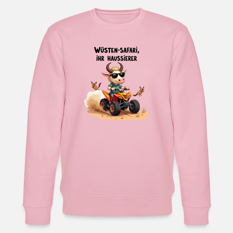 Wüsten - Stier - Stanley/Stella Unisex Bio-Sweatshirt CHANGER  - Hellrosa