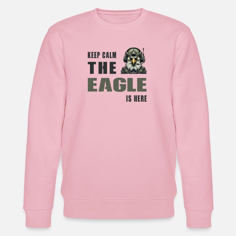 Keep Calm – The Eagle Is Here - Stanley/Stella Unisex Bio-Sweatshirt CHANGER  - Hellrosa
