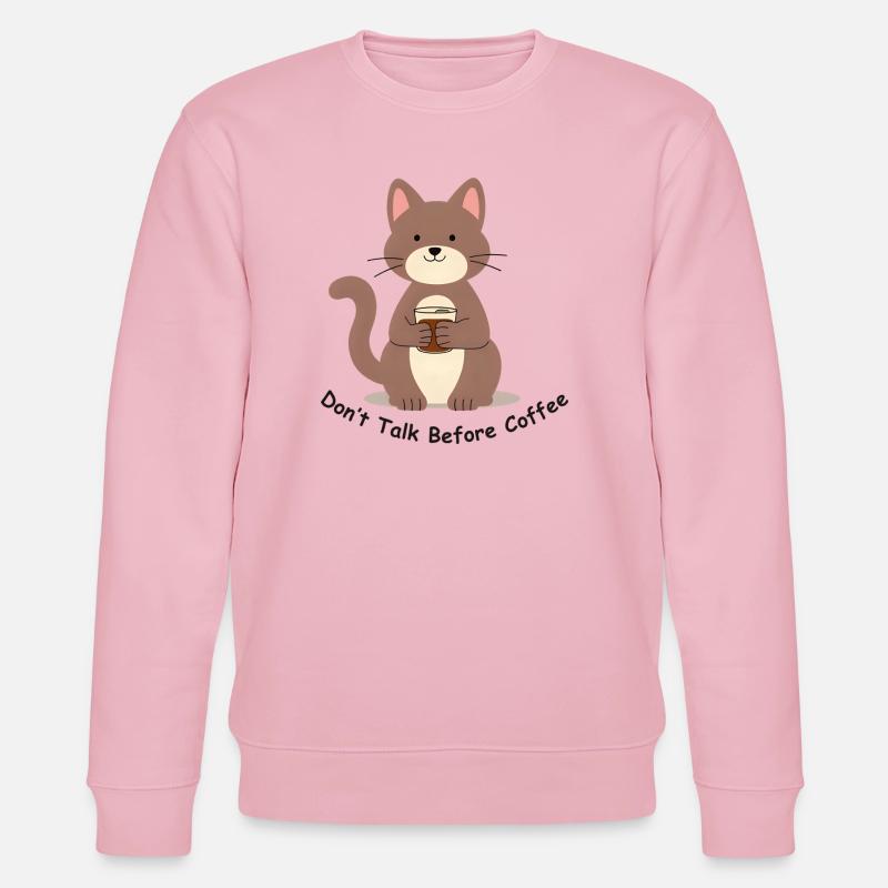 Coffee Katze - Stanley/Stella Unisex Bio-Sweatshirt CHANGER  - Hellrosa