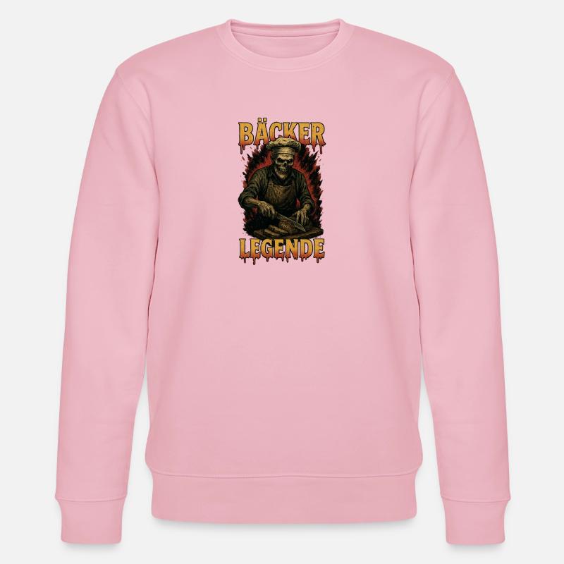 Bäcker Legende - Stanley/Stella Unisex Bio-Sweatshirt CHANGER  - Hellrosa
